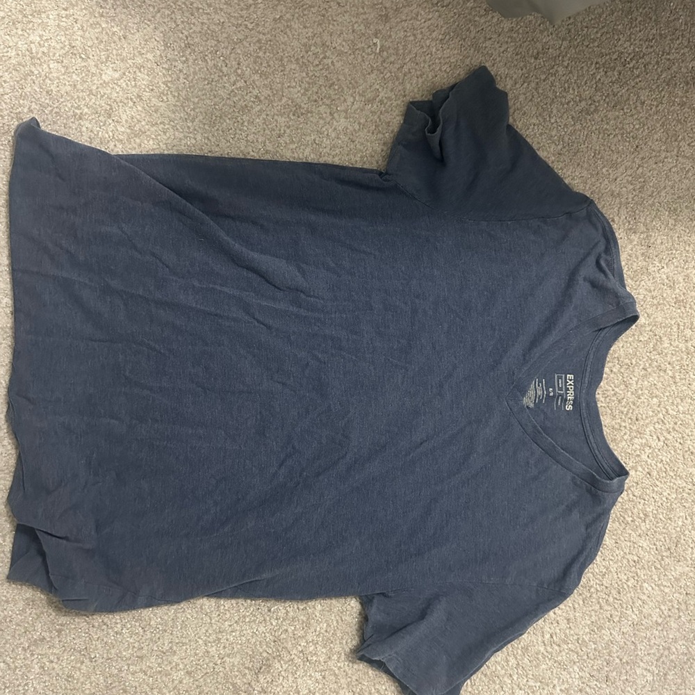 Express Dark Blue Short Sleeve Tee